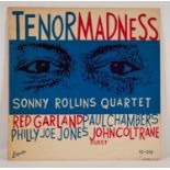 JAZZ, VINYL RECORDS-R IS FOR SONNY ROLLINS QUARTET- TENOR MADNESS with Red Garland, Paul Chambers,