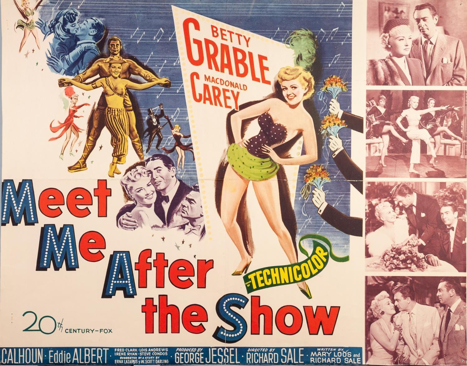 THREE BETTY GRABLE FILM POSTERS 'Meet me after the Show'; 'The Beautiful Blond from Bashful Bend' - Image 3 of 3