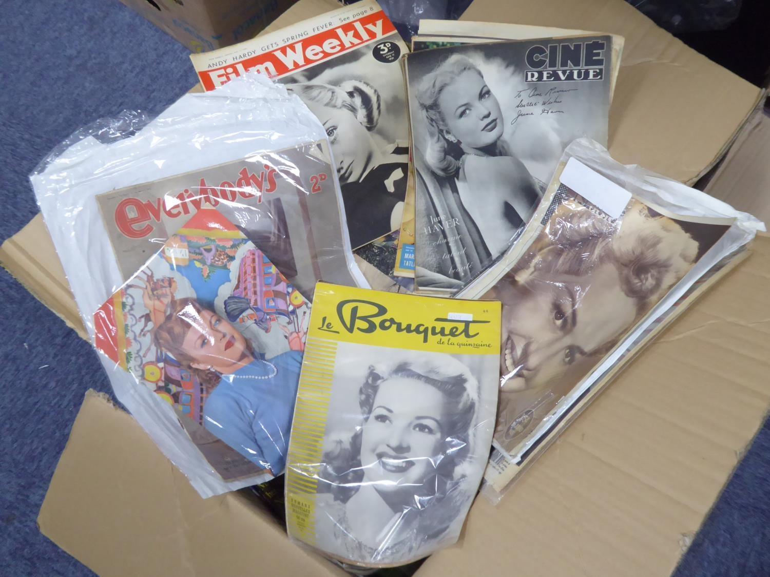 APPROXIMATELY 200, MAINLY FILM MAGAZINES AND FEATURING BETTY GRABLE, some from the 1930s and some - Image 2 of 3