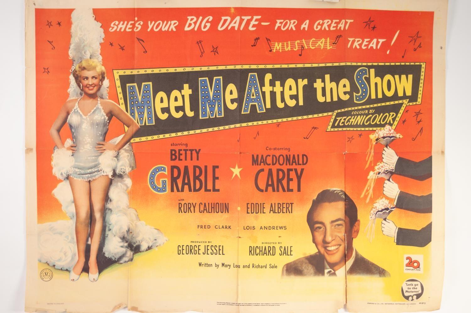 SEVEN BETTY GRABLE FILM POSTERS including 'A Yank in the RAF', 101 x 65cm, (7) - Image 5 of 5