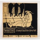 JAZZ, VINYL RECORDS-R IS FOR SONNY ROLLINS QUARTET- WORKTIME, with George Morrow, Max Roach, Ray