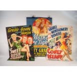 THREE BETTY GRABLE ORIGINAL SINGLE SHEET FILM POSTERS, ?CONEY ISLAND?, ?MOTHER WORE TIGHTS? and ?