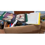 LARGE COLLECTION OF BETTY GRABLE SCRAPS AND PRESS CUTTINGS, all in albums, contents of one large box