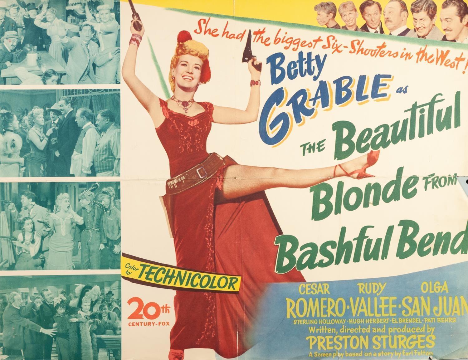 THREE BETTY GRABLE FILM POSTERS 'Meet me after the Show'; 'The Beautiful Blond from Bashful Bend' - Image 2 of 3