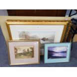 A SELECTION OF VARIOUS PICTURES TO INCLUDE "LAKESIDE GATE" GRASSMERE BY JUDY BOYLES "WHITE CATS"