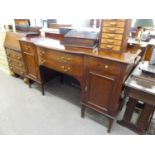 Victorian mahogany sideboard, having two central long drawers, each end having single drawer over