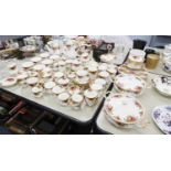 LARGE QUANTITY OF ROYAL ALBERT 'OLD COUNTRY ROSES' TEA, DINNER AND COFFEE WARES TO INCLUDE; TEA