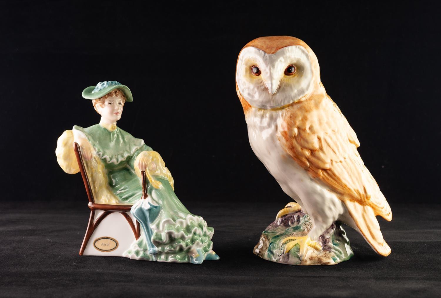 ROYAL DOULTON CHINA FIGURE, ?ASCOT?, HN2356, 6? (15.2cm) high, together with a BESWICK POTTERY MODEL