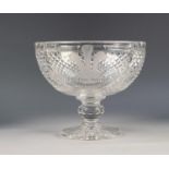 BOXED STUART CRYSTAL LIMITED EDITION, CHARLES AND DIANA, ROYAL COMMEMORATIVE LARGE CHALICE, wheel