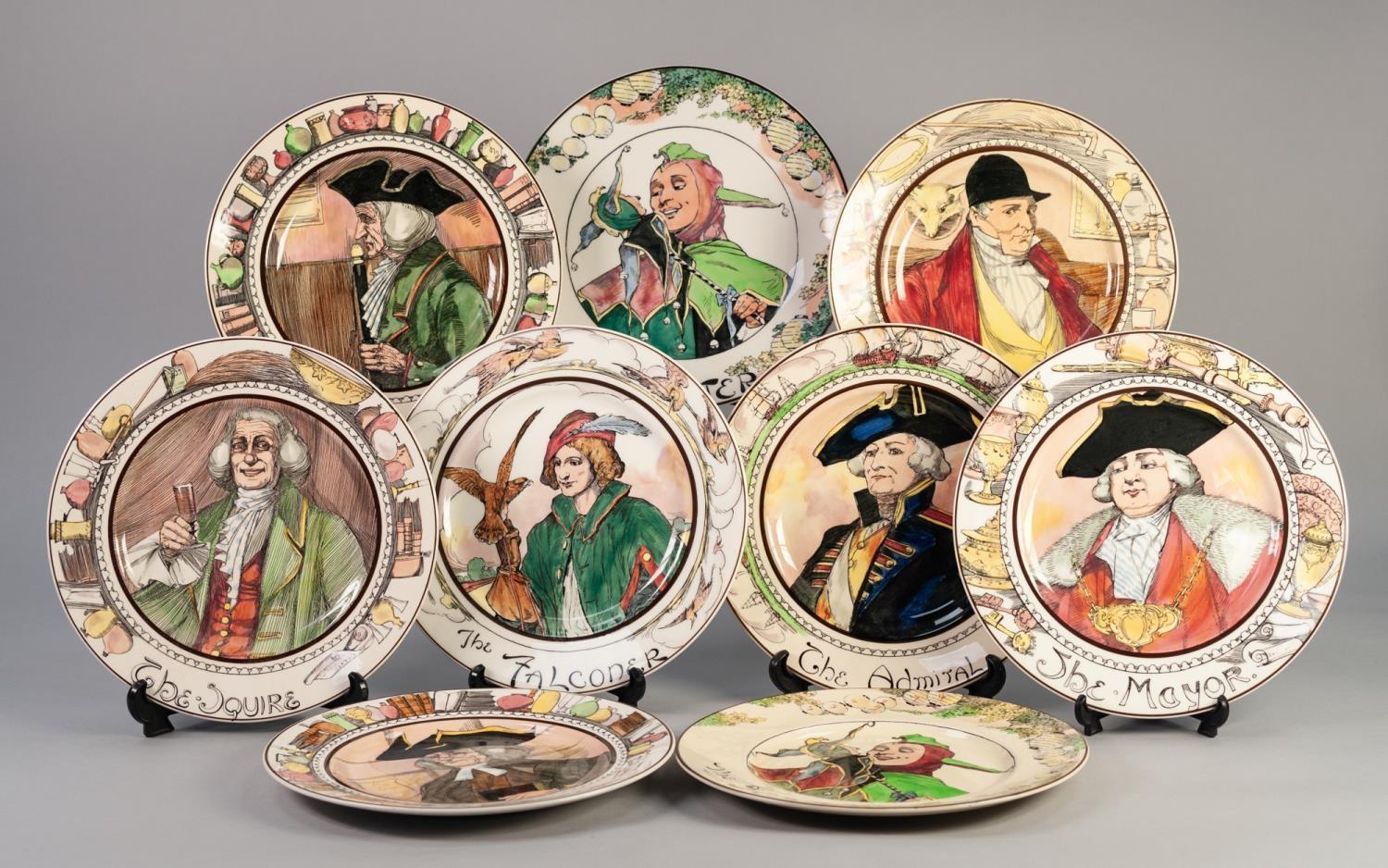 SIXTEEN ROYAL DOULTON (BURSLEM POTTERY) SERIES WARE PLATES (16) - Image 2 of 2