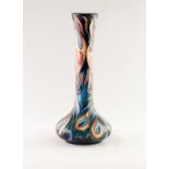 MODERN MOORCROFT ARTIST INITIALLED ?FLAMES OF THE PHOENIX? TUBE LINED POTTERY VASE PRODUCED FOR