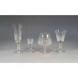 ONE HUNDRED AND THIRTY TWO PIECE WATERFORD CRYSTAL ?KYLEMORE? PATTERN PART TABLE SERVICE OF DRINKING
