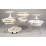 SEVENTY TWO PIECE LIMOGES PORCELAIN PART DINNER SERVICE, retailed by WILLIAM GUERIN & Cie, Paris,