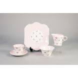 TWENTY PIECE SHELLEY ?CHARM? PATTERN CHINA PART TEA SET, floral printed, comprising: FIVE CUPS,