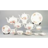 TWENTY SIX PIECES OF MODERN ROYAL CROWN DERBY ?DERBY POSIES? CHINA TEA WARES, including a TEA