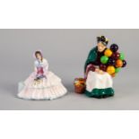 TWO ROYAL DOULTON CHINA FIGURES, DAYDREAMS, HN1731, and THE OLD BALLOON SELLER, HN1315, 7 ¾? (19.