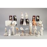 VARIOUS SELECTION OF LLADRO AND NAO biscuit finish figures and other objects, in excess of 20 items