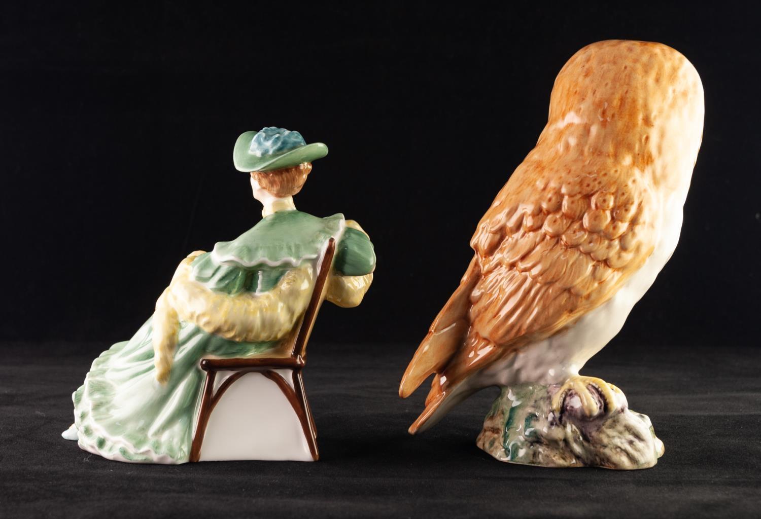 ROYAL DOULTON CHINA FIGURE, ?ASCOT?, HN2356, 6? (15.2cm) high, together with a BESWICK POTTERY MODEL - Image 2 of 2