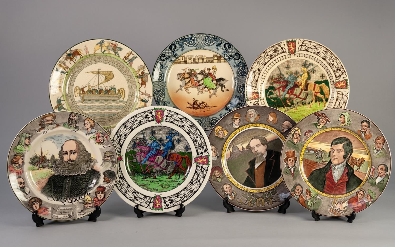 SIXTEEN ROYAL DOULTON (BURSLEM POTTERY) SERIES WARE PLATES (16)