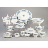 ONE HUNDRED AND FIFTEEN PIECES OF COALPORT CHINA ?REVELRY? PATTERN DINNER, TEA AND COFFEE WARES,