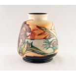 MODERN MOORCROFT ARTIST SIGNED LIMITED EDITION ?THE WATERWAYS? TUBE LINED POTTERY VASE PRODUCED TO