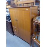 TEAK SMALL COMBINATION WARDROBE