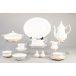 LARGE QUANTITY OF ROYAL ALBERT 'VAL D'OR' DINNER AND TEA WARES, to include 6 two handled tureens and