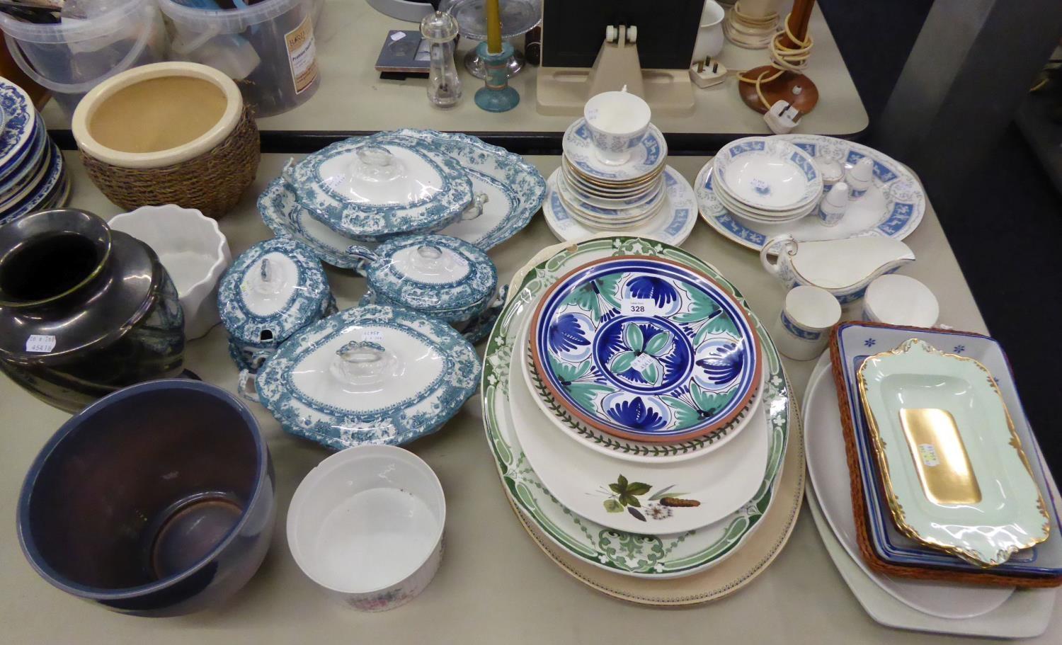 *QUANTITY OF MEAT PLATES VARIOUS, INTERNATIONAL H/B DINNER SERVICE, COALPORT PART REVERLY PART TEA - Image 2 of 3