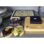 TIFFANY WINDOWS COASTERS, BOXED, ROYAL WORCESTER COASTERS, BOXED, PIMPERNEL TABLE MATS BOXED, CLOVER