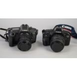 TWO CANON 35mm SLR ROLL FILM CAMERAS, comprising: EOS 850, with SIGMA 35-80mm, f:4-5.6 AF ZOOM LENS,