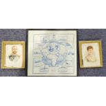 PRINTED ON SILK, George V and Queen Mary Silver Jubilee (1935) commemorative souvenir 'Presented