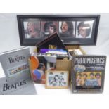 BEATLES COLLECTABLES, MEMORABILIA - to include; a large FRAMED PICTURE, titled 'Let is be', an early
