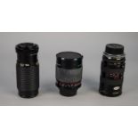 CENTON 500mm, f:8, MIRROR LENS, No: 820337, in hard case, together with a TAMRON 38-100mm, f:3.5