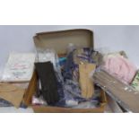 A quantity of LADY'S GLOVES many still tagged (as new) a quantity of SILK SCARVES and two boxes of