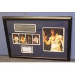 ELVIS PRESLEY LIMITED EDITION REPRODUCTION ?1970?s RCA CALENDAR?, framed with reproduction