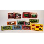 MATCHBOX MODELS OF YESTERYEAR TWELVE MINT AND BOXED VINTAGE VANS, CARS ETC including Austin Seven