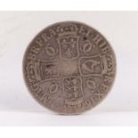 CHARLES II SILVER CROWN 1667 showing wear to high spots of bust reverse fair