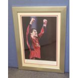 LIMITED EDITION COLOUR PRINT OF RUUD VAN NISTELROOY, ?DUTCH MASTER?, (245/500) signed by the