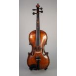 AUSTRIAN LATE 19th CENTURY/EARLY 20th CENTURY VIOLIN with printed label Copy of Stainer - Austrian