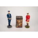 LITHOGRAPHED TIN PLATE TOFFEE OR BISCUIT TIN COMMEMORATING THE ALLIES OF THE GREAT WAR, each of