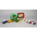SELECTION OF IMMEDIATE POST WAR AND LATER, MAINLY UNBOXED PLAYWORN DIE CAST TOY VEHICLES,