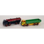 DINKY SUPERTOYS - LEYLAND OCTOPUS WAGON GREEN AND YELLOW No 934, chips to high spots and lacks