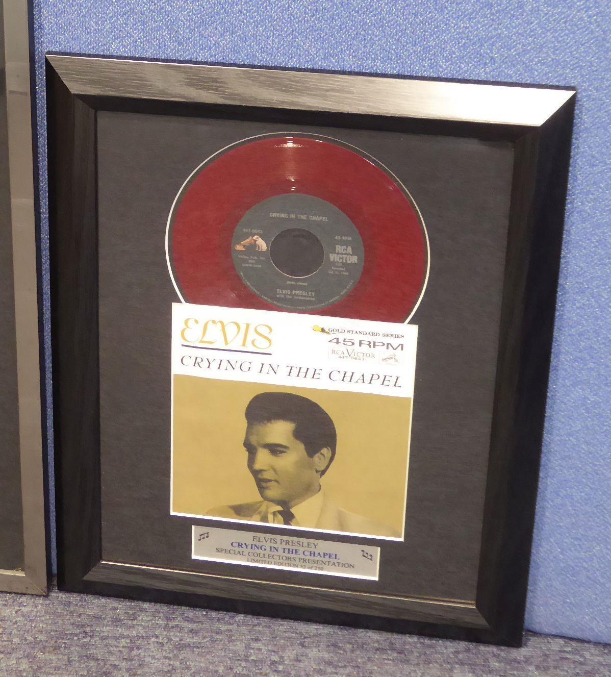 ELVIS PRESLEY LIMITED EDITION REPRODUCTION ?1970?s RCA CALENDAR?, framed with reproduction - Image 2 of 2