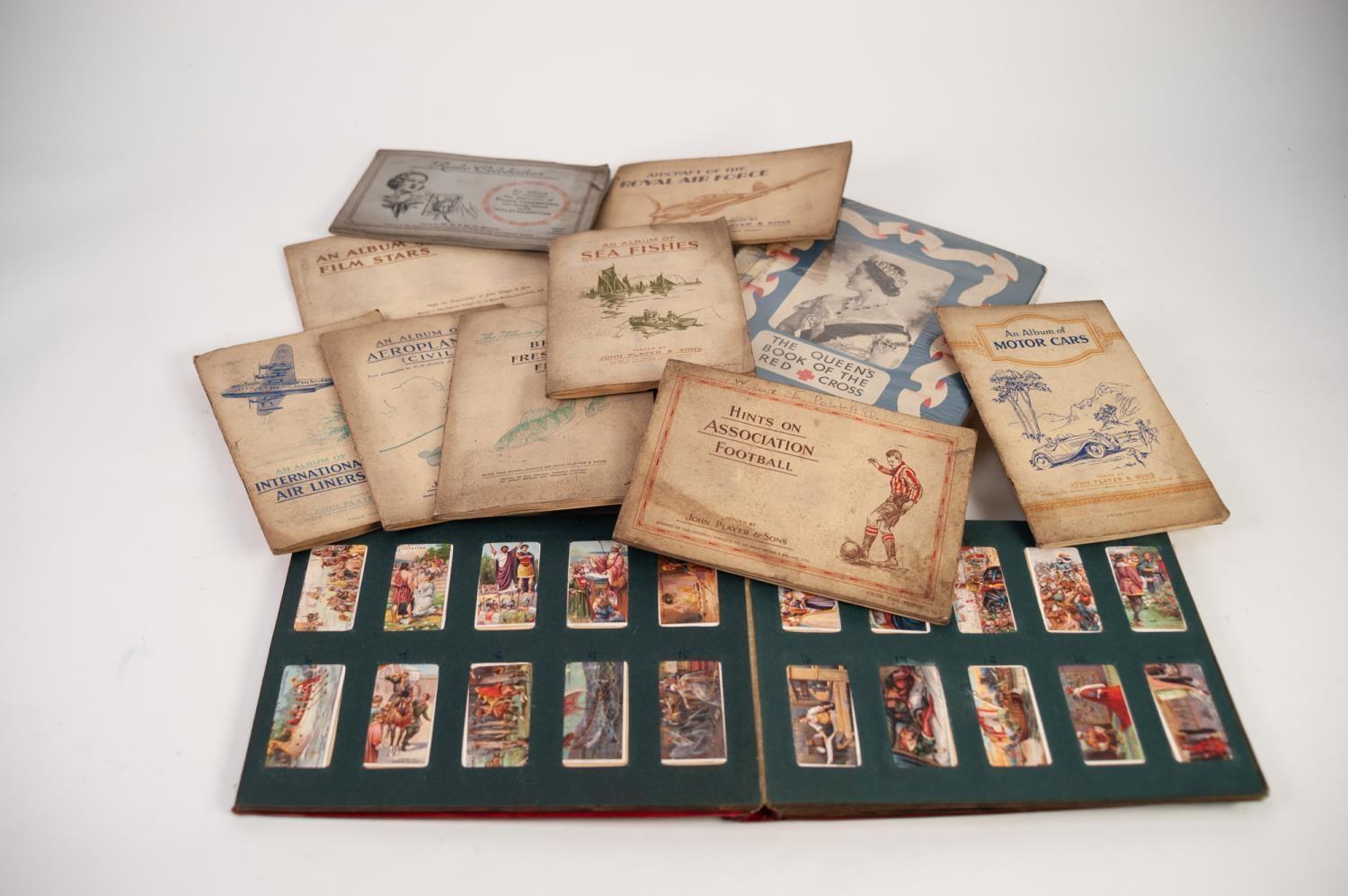 LARGE WILL?S CIGARETTE CARD ALBUM, containing various sets, together with a WILLS ?RADIO