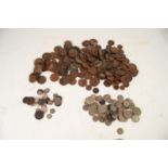 SELECTION OF EIGHTEENTH CENTURY TO QUEEN ELIZABETH II COPPER AND SILVER PRE-DECIMAL COINAGE, to