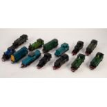 NINE EMBOSSED 00 GAUGE TANK LOCOMOTIVES VARIOUS with examples by Hornby, Lima and Minline