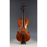 A G SHEPHERD (BRIGHTON) LATE 19th CENTURY VIOLIN with label and written in pencil and dated 1886 and