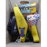 SELECTION OF TRIANG SCALEXTRIC MINI MODEL RACING CARS TRACK ETC to include boxed C/62 Ferrari, ditto