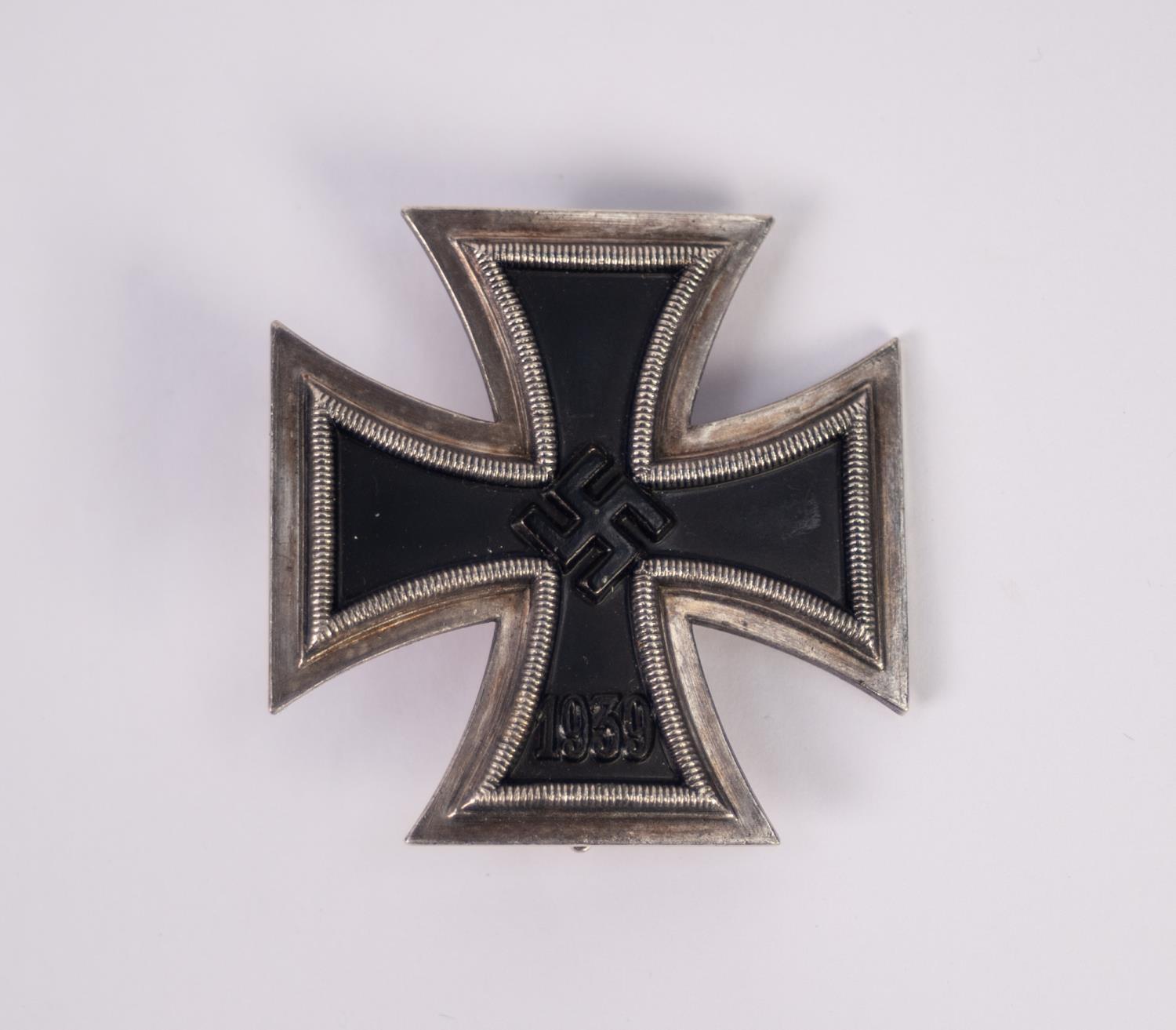 GERMAN THIRD REICH IRON CROSS FIRST CLASS the reverse with broad bellied pin stamped 50