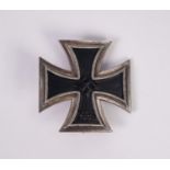GERMAN THIRD REICH IRON CROSS FIRST CLASS the reverse with broad bellied pin stamped 50